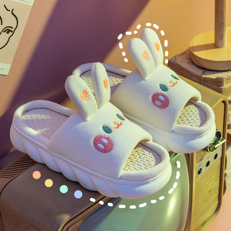 Women'S Shoes Cloud - Home Linen Slipper for Women Cute