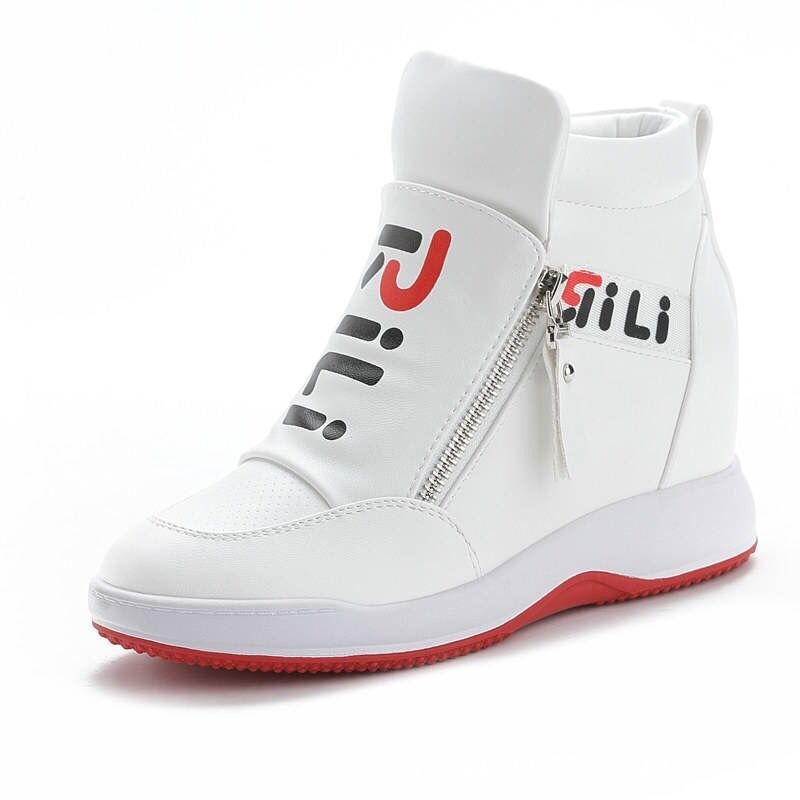 Women'S Shoes Com - Height Increasing Casual Women Shoes Leather
