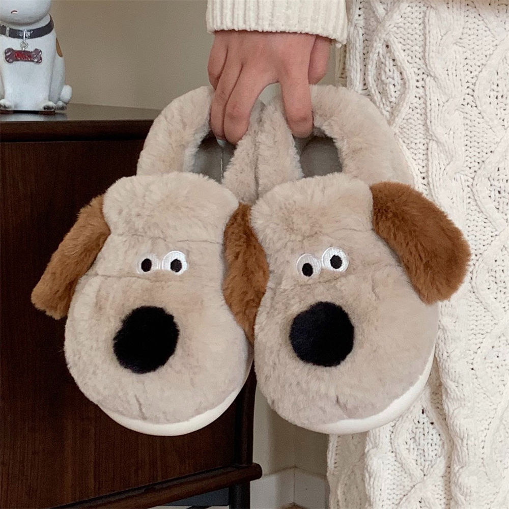 Fluffy Fur Slipper - Size36-45 Hug Dog Slippers Girls Fluffy