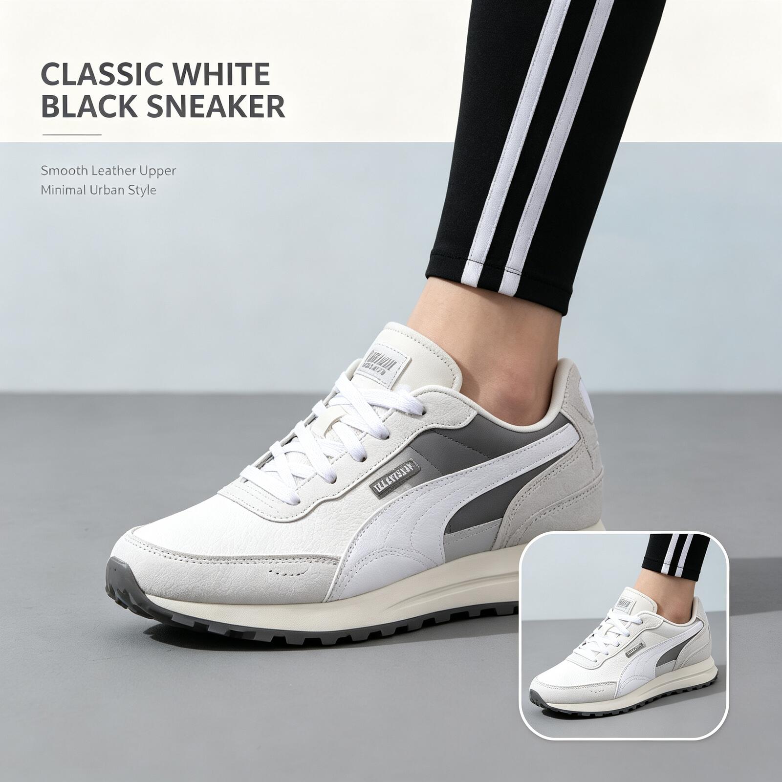 Women Shoes Jordan - PUMA Men White Black Low Top