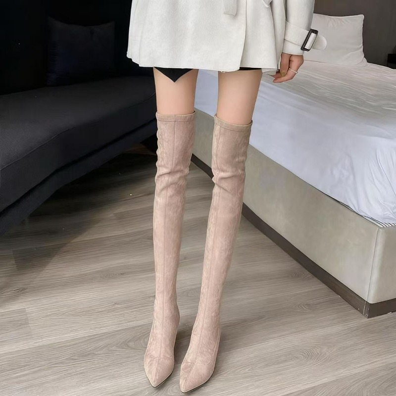 Sock Boot Women - Sexy Women's Boots Pointed Toe Over