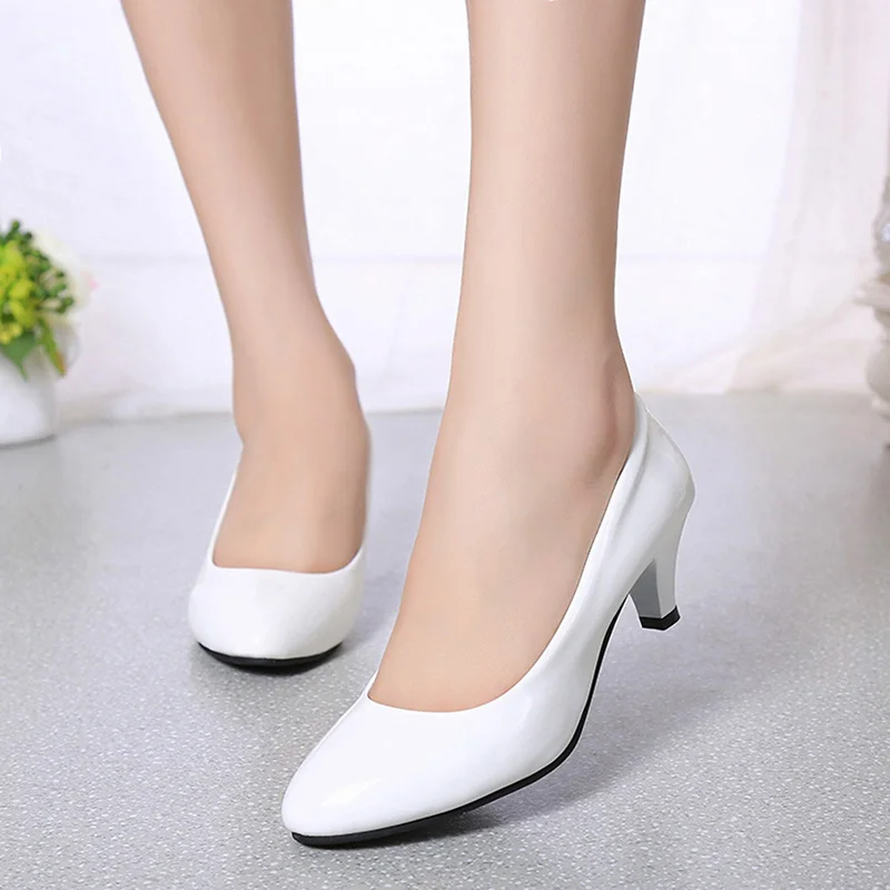 Women'S Shoes For Work - Female Pumps Nude Shallow Mouth Women
