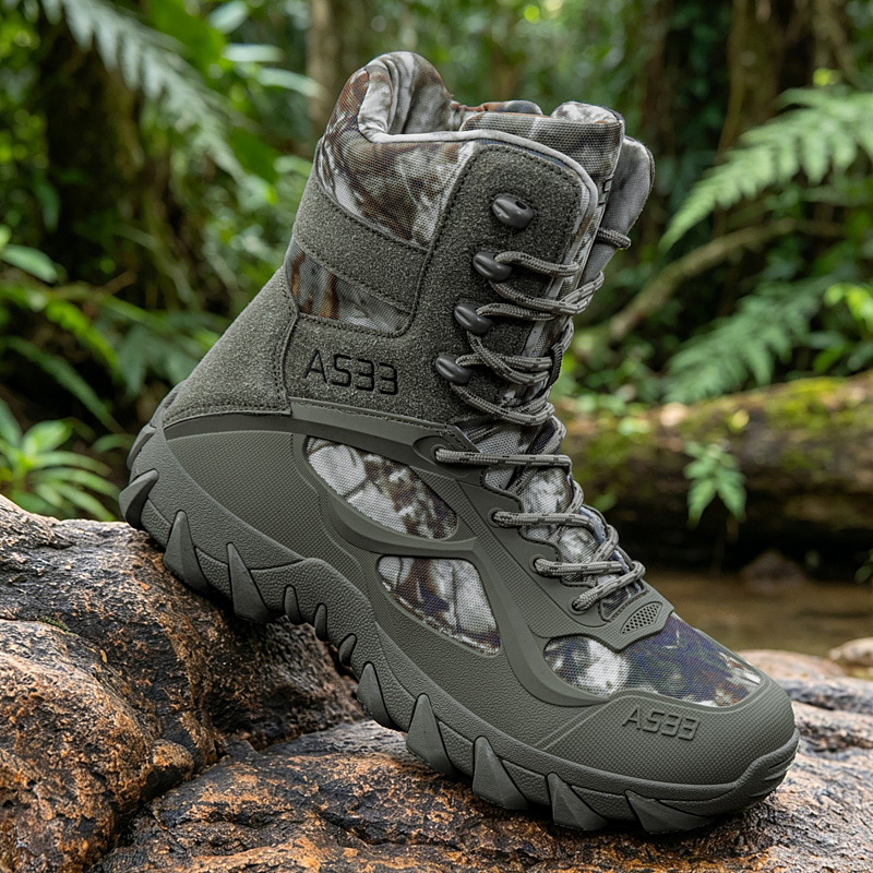 Suede Ankle Boot - Men Tactical Boot Outdoor Ultrallight Safety
