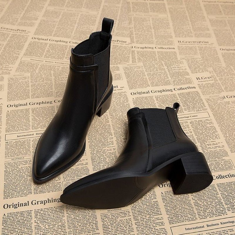 Women'S Shoes Chelsea - Women Winter Fleece Lined Chelsea Boots