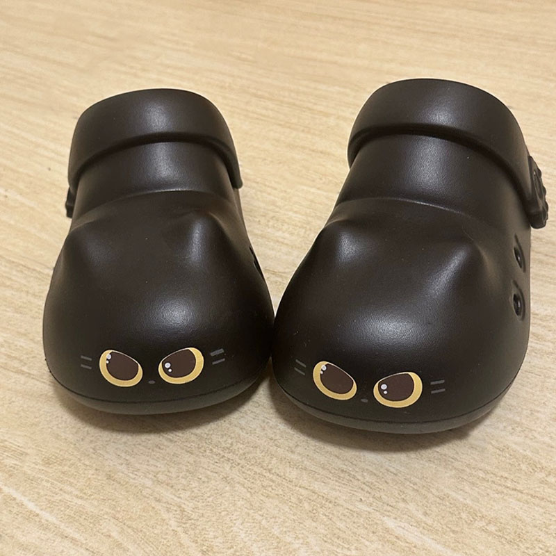 Women'S Shoes Cloud - New creative black cat slippers for