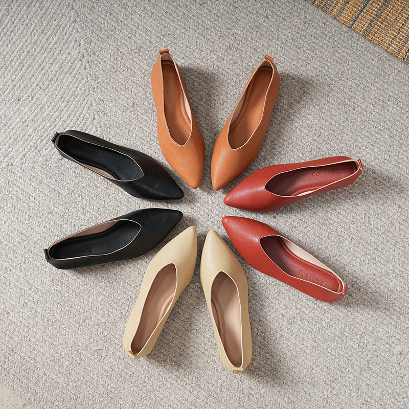 Women'S Shoes For Work - Spring and Autumn Fashion New Square