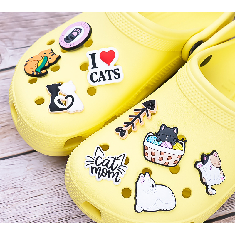 Cute Cats Shoe Charms Pin for  - Croc Style Clog 评论和价格