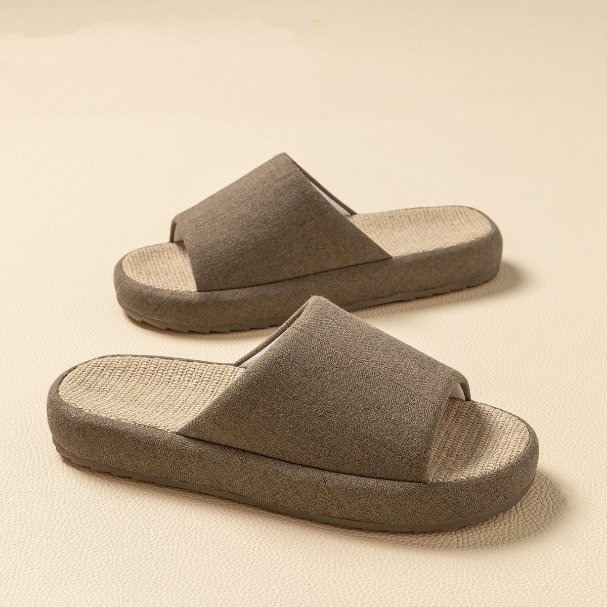 Summer Women Home Slippers Lin - Women Shoes Size To Men 评论和价格