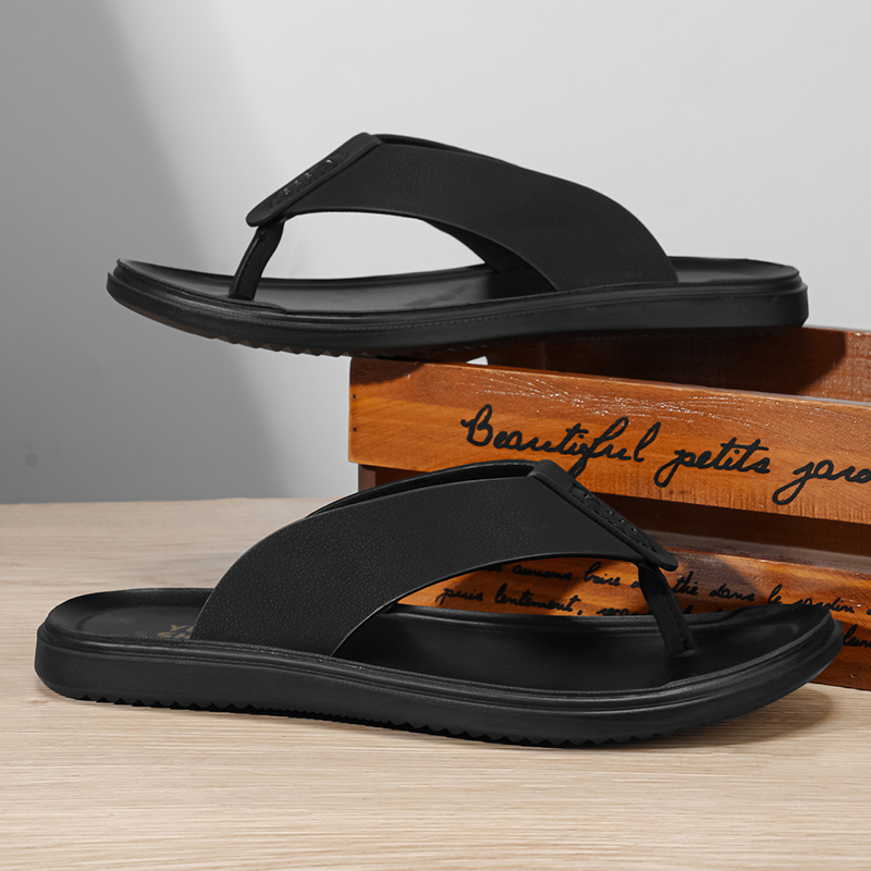 Simple Design Male Summer Slip - Thong Flat Sandal 评论和价格