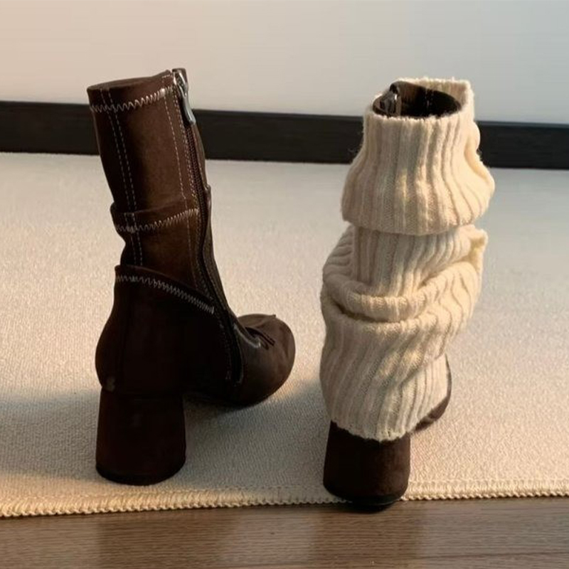 Bow High Heels Women Boots New - Women'S Shoes Chelsea 评论和价格
