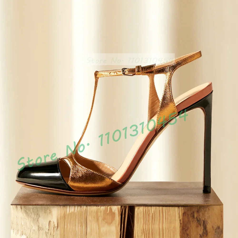 Two Tones T-bar Sandals For Wo - Women'S Shoes For Work 评论和价格