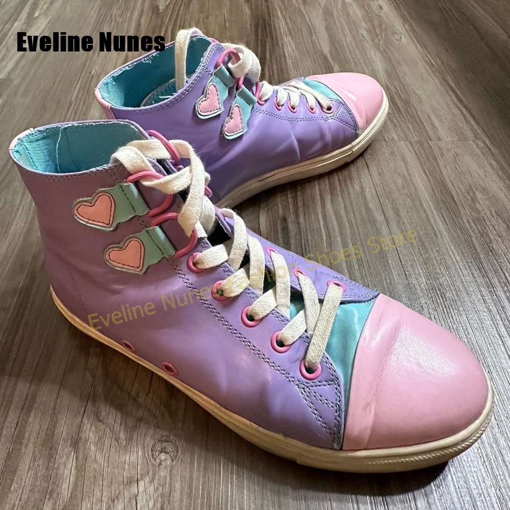 Y2K Girl Sweet High Top Sneake - Women'S Shoes Round Toe 评论和价格