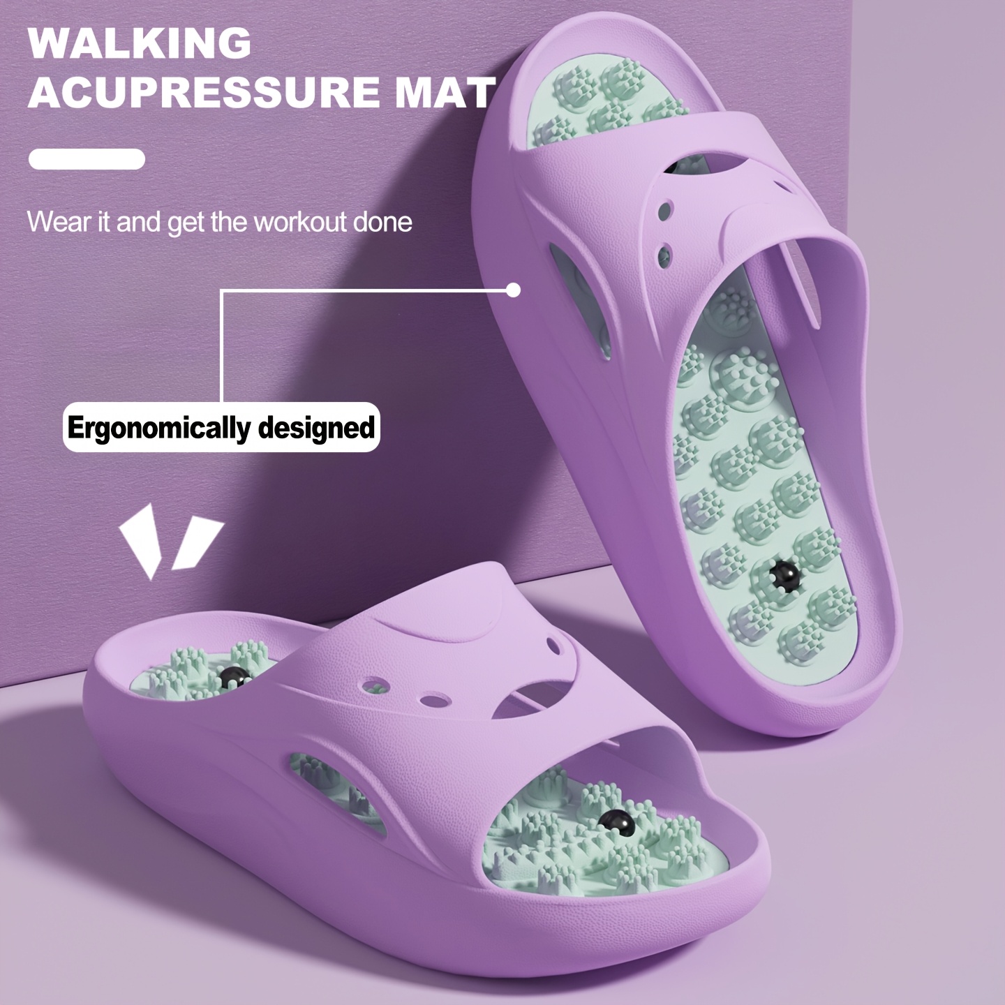 Women Men EVA Massage Slippers - Women Shoes Size To Men 评论和价格