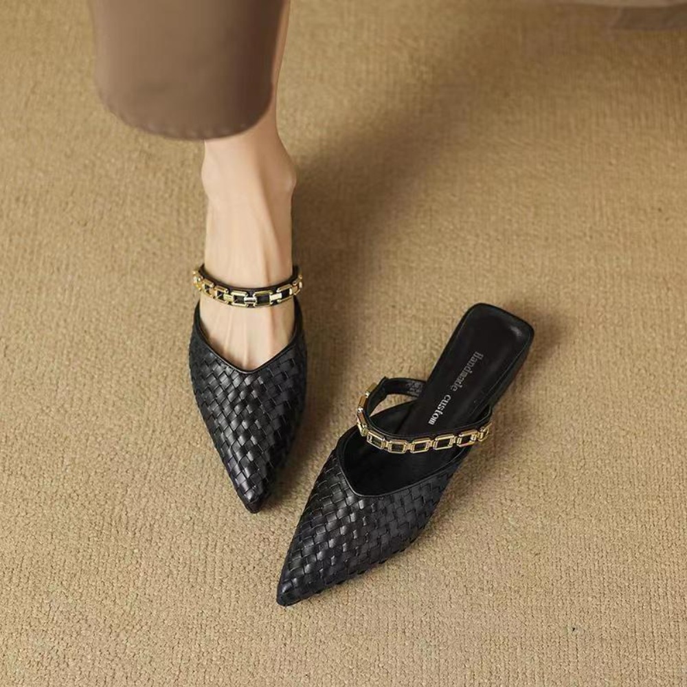 2026 New Retro Pointed Toe Sli - Women'S Shoes Clogs 评论和价格