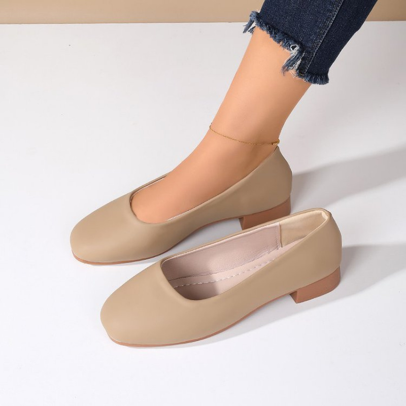 Soft Leather Round Toe Slip-On - Women'S Shoes Round Toe 评论和价格