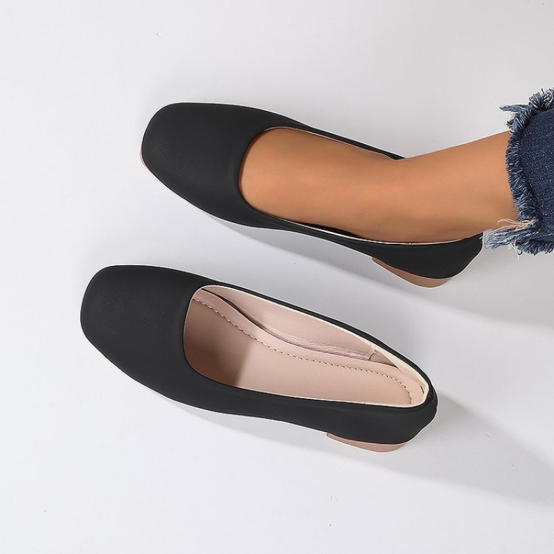 Soft Leather Round Toe Slip-On - Women'S Shoes Round Toe 评论和价格