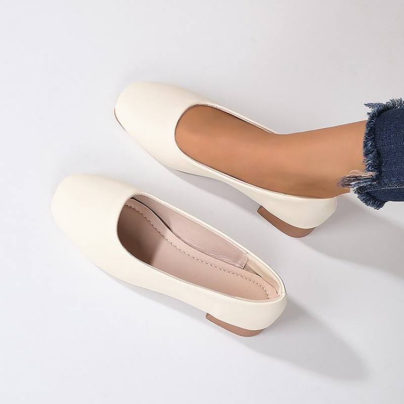 Soft Leather Round Toe Slip-On - Women'S Shoes Round Toe 评论和价格