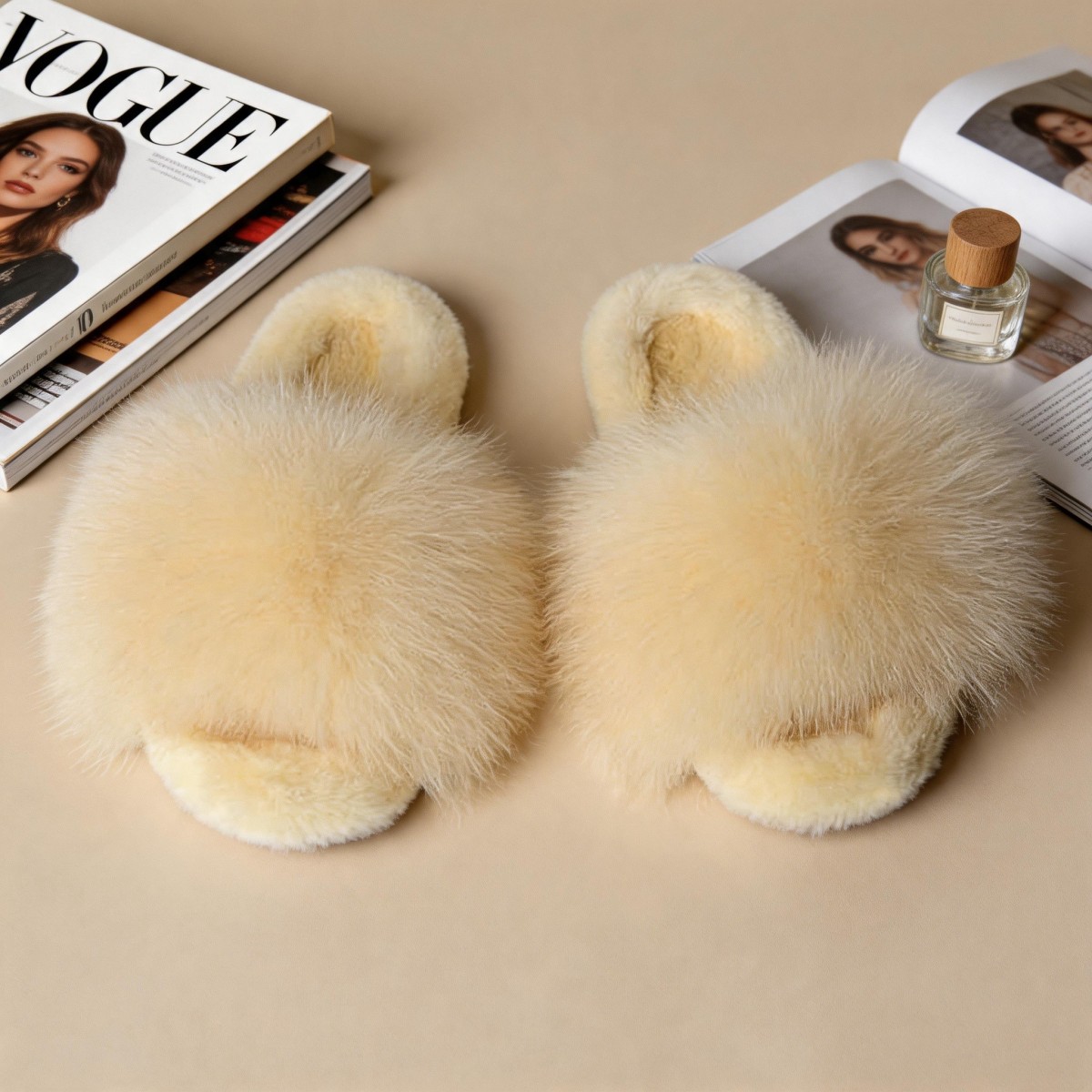 Fluffy Furry Fur Home Slippers - Fluffy Fur Slipper 评论和价格