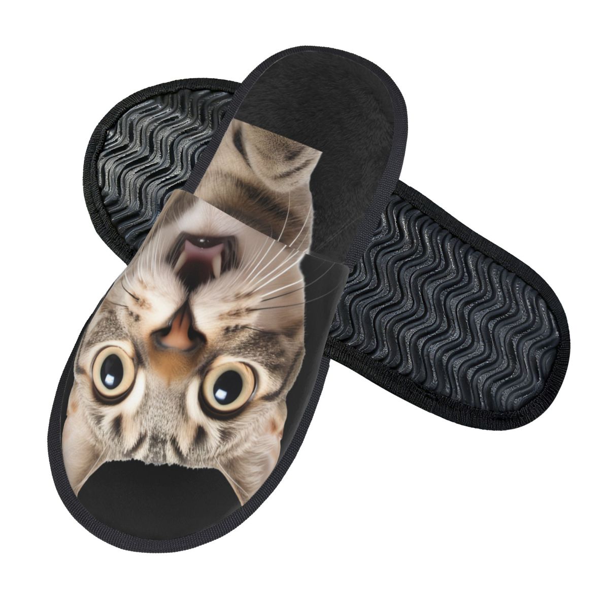 Cute Cat House Slippers Cozy W - Fluffy Fur Slipper 评论和价格