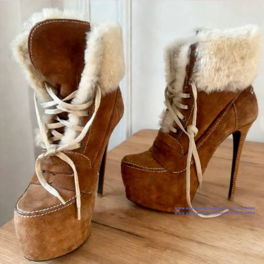 Brown Suede Stiletto Heels Ank - Suede Ankle Boot 评论和价格