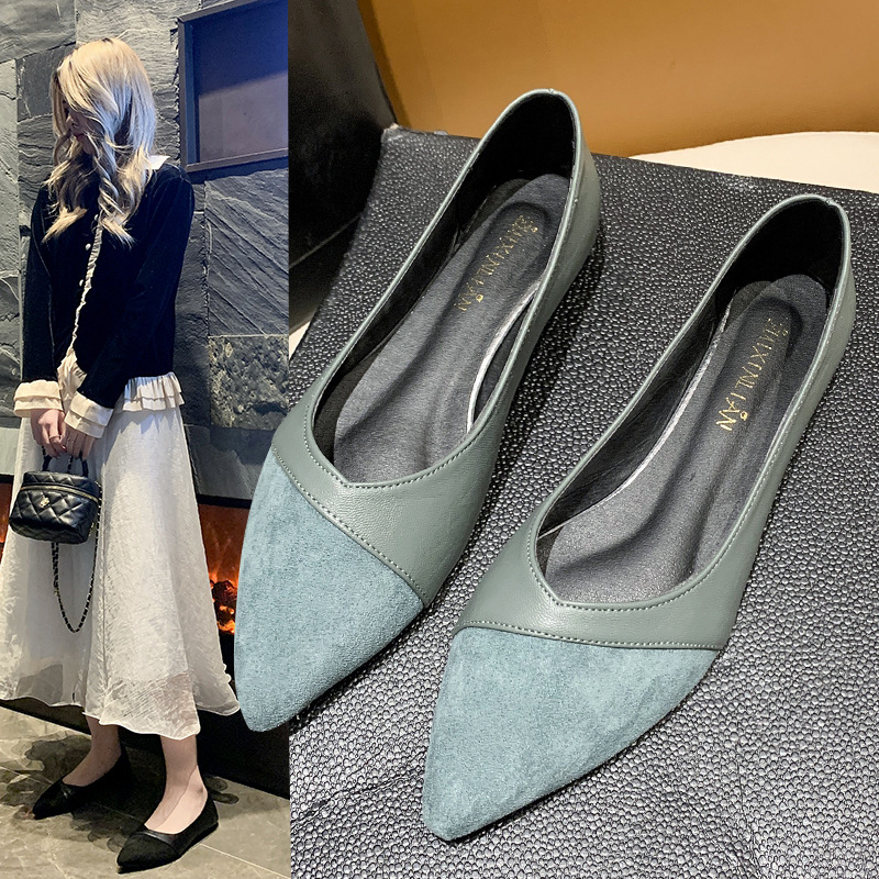 Flat black leather shoes for w - Women'S Shoes For Work 评论和价格