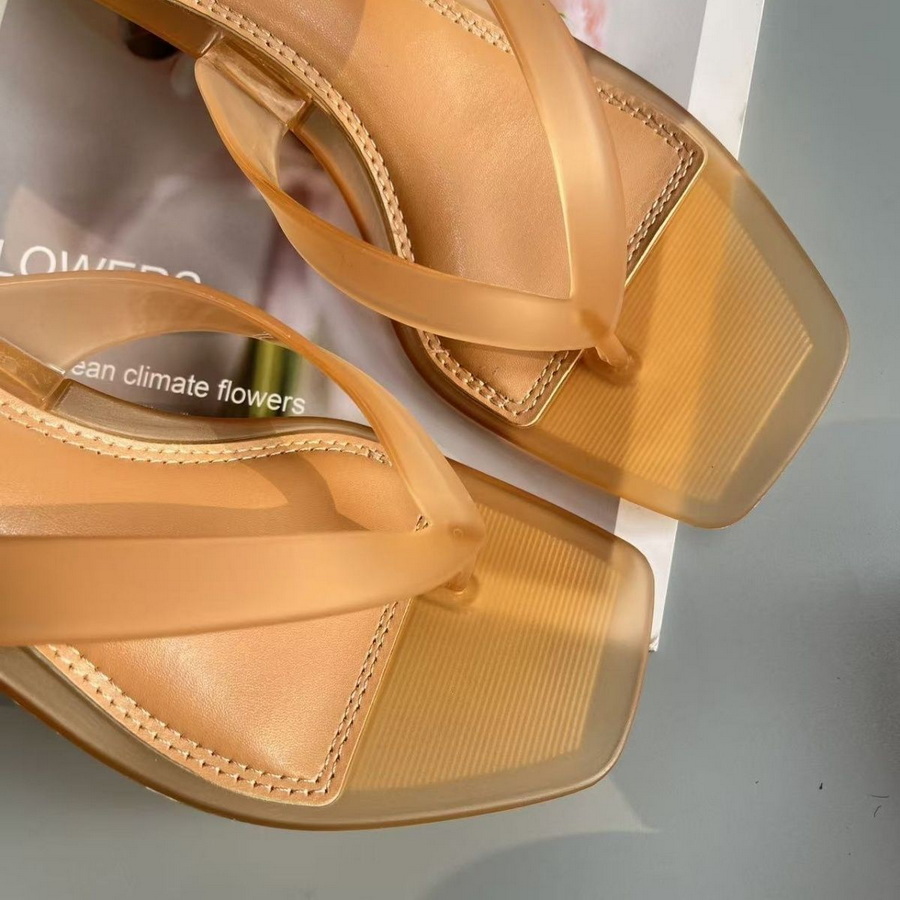 Korean Muted Tone Olive Green  - Thong Flat Sandal 评论和价格