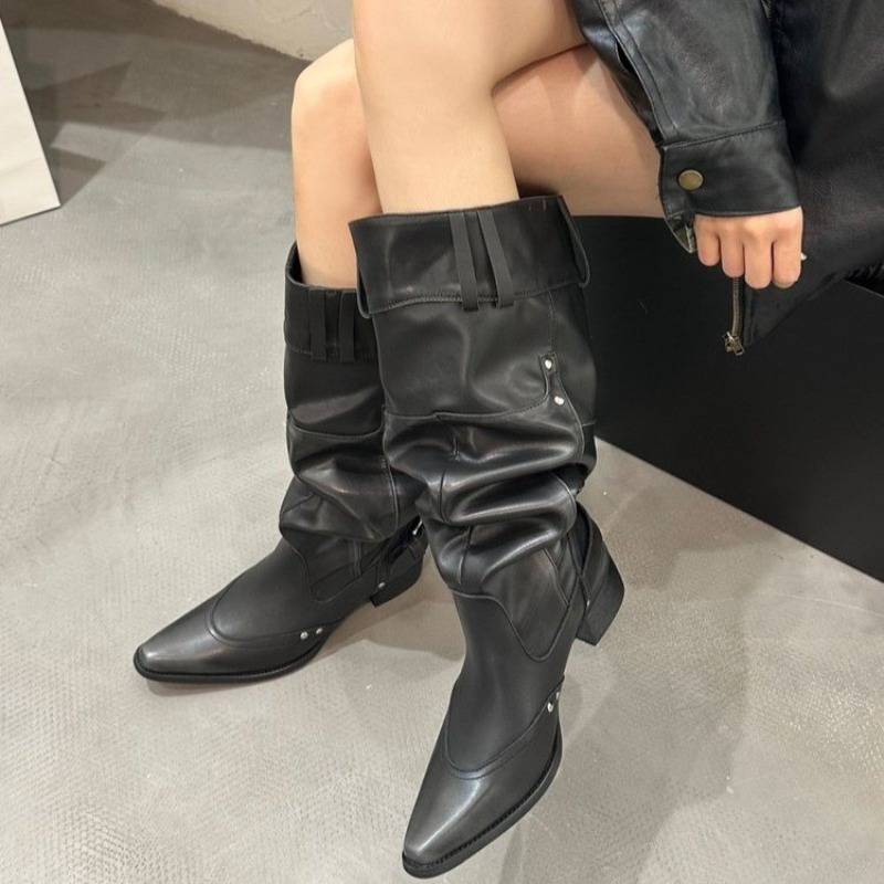 Wrapped Single Boots for Women - Suede Ankle Boot 评论和价格