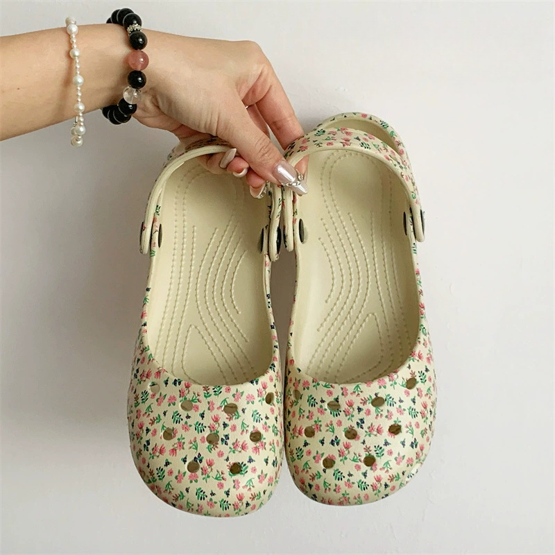 New Summer Floral Girls Ballet - Women'S Shoes Clogs 评论和价格