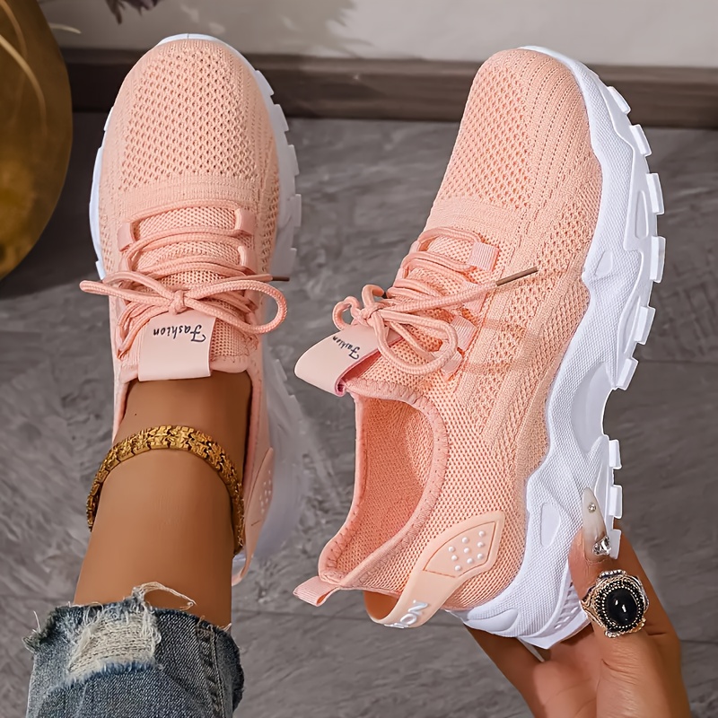 Breathable Knit Sneakers Fashi - Women'S Shoes Com 评论和价格