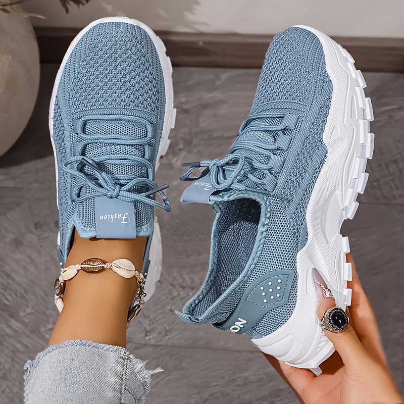 Breathable Knit Sneakers Fashi - Women'S Shoes Com 评论和价格
