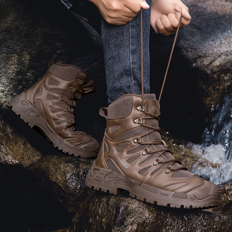 Men's Outdoor Hiking Tactical  - Suede Ankle Boot 评论和价格