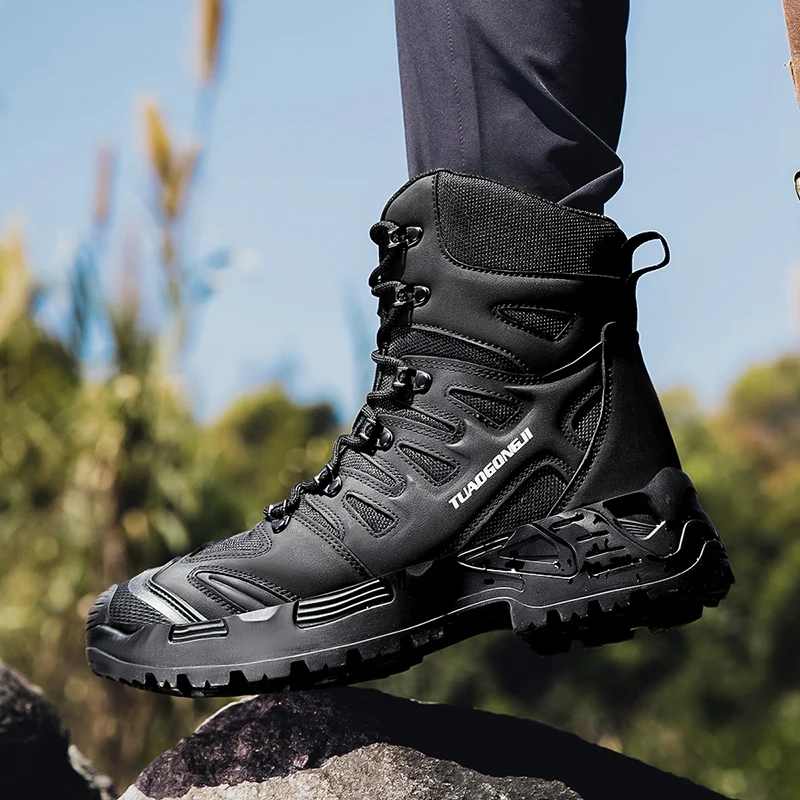 Men's Outdoor Hiking Tactical  - Suede Ankle Boot 评论和价格