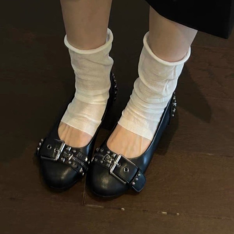 Bolt Round-head Single Shoe Wo - Women'S Shoes Round Toe 评论和价格