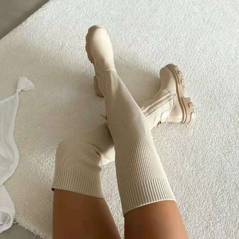 2025 Winter Shoes Women Socks  - Sock Boot Women 评论和价格