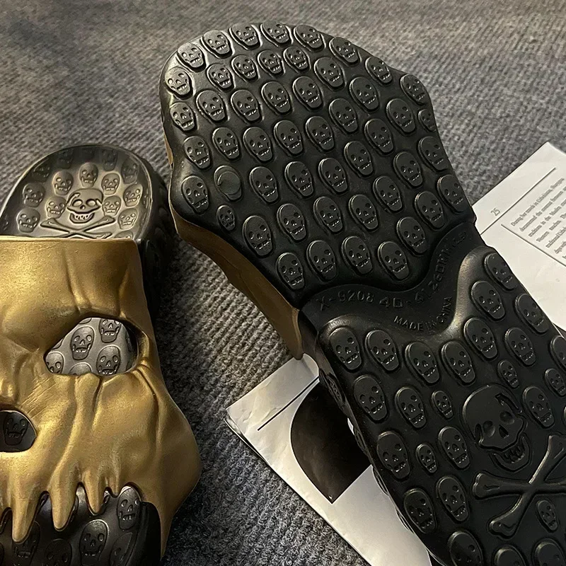 Summer Men Skull Slipper Y2k C - Women'S Shoes Cloud 评论和价格
