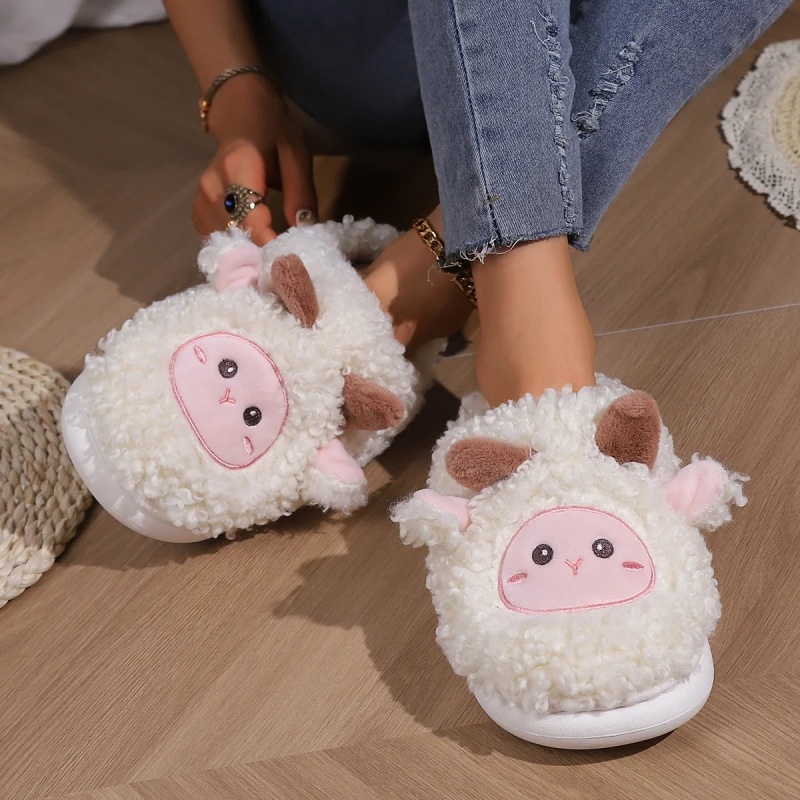 Winter Lovely Little Sheep Sli - Women Shoes Size To Men 评论和价格