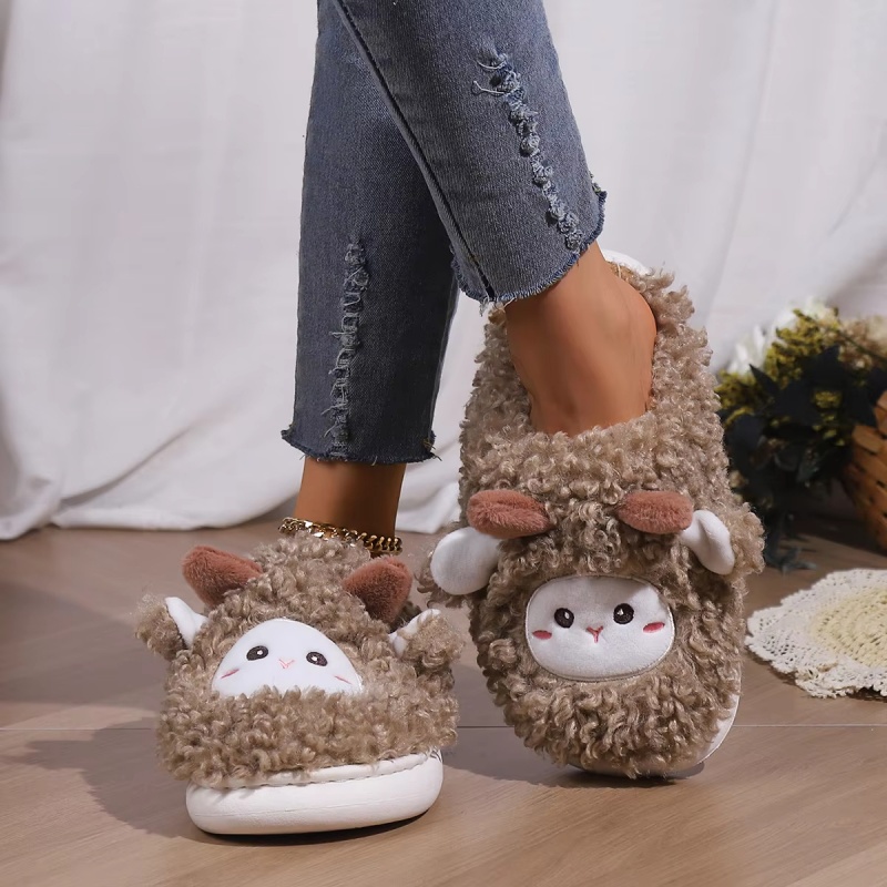 Winter Lovely Little Sheep Sli - Women Shoes Size To Men 评论和价格