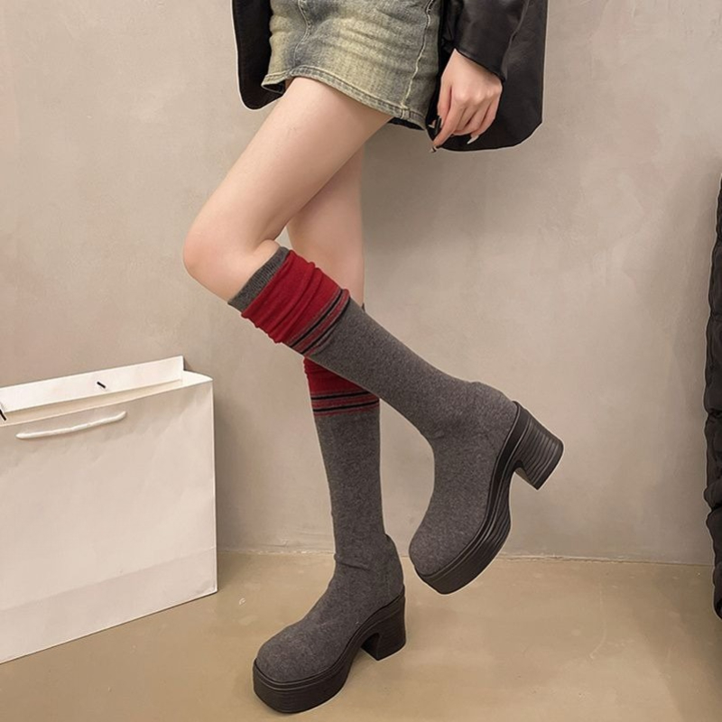 Korean Style Women 2025 Autumn - Sock Boot Women 评论和价格