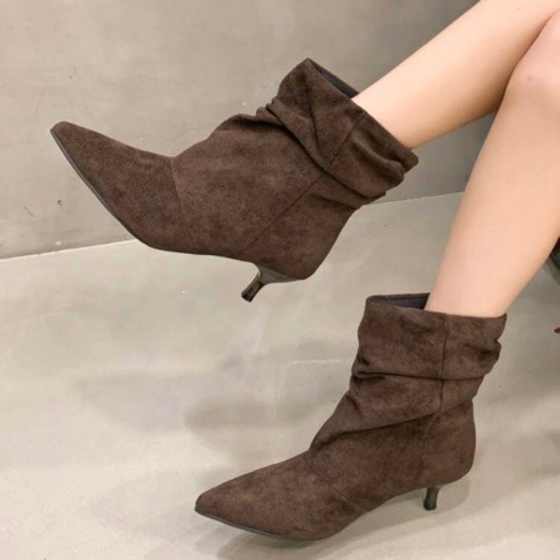 Brown Retro Elegant Designer A - Women'S Shoes Chelsea 评论和价格
