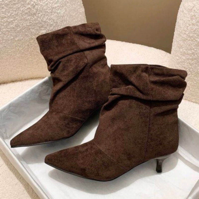 Brown Retro Elegant Designer A - Women'S Shoes Chelsea 评论和价格