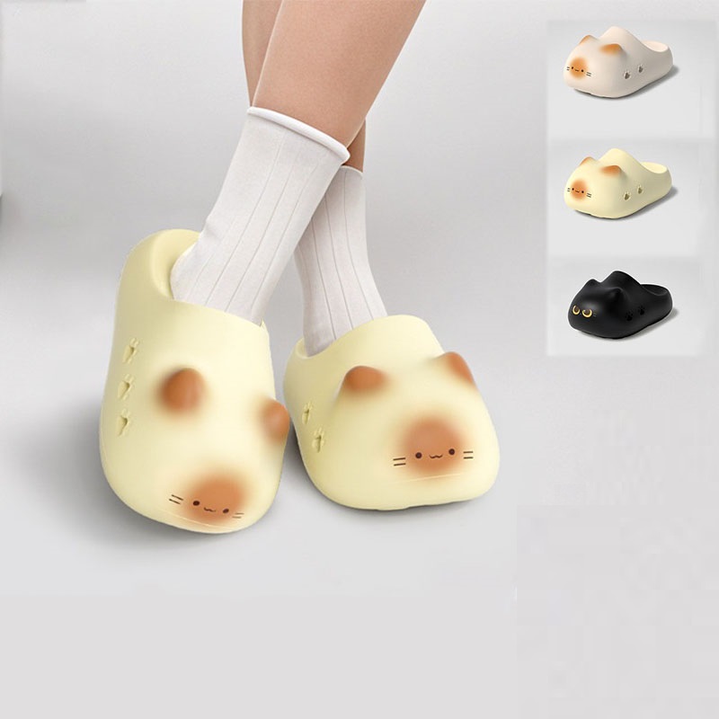 New creative black cat slipper - Women'S Shoes Cloud 评论和价格