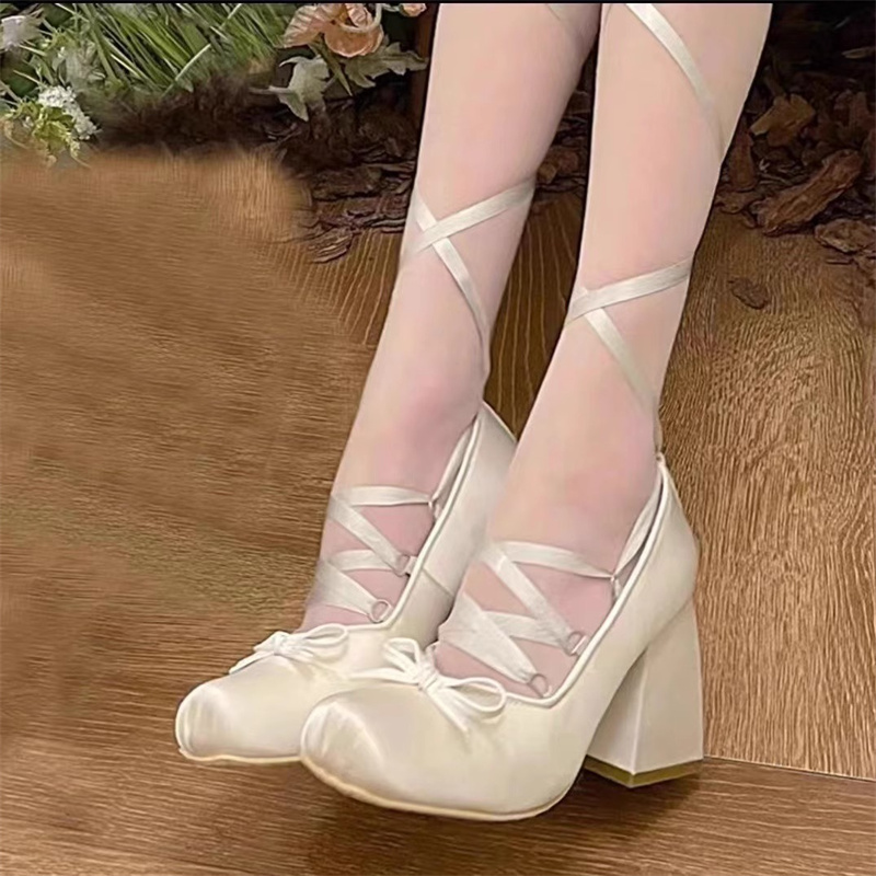Silk Square Toe Women High Hee - Women'S Shoes Clogs 评论和价格