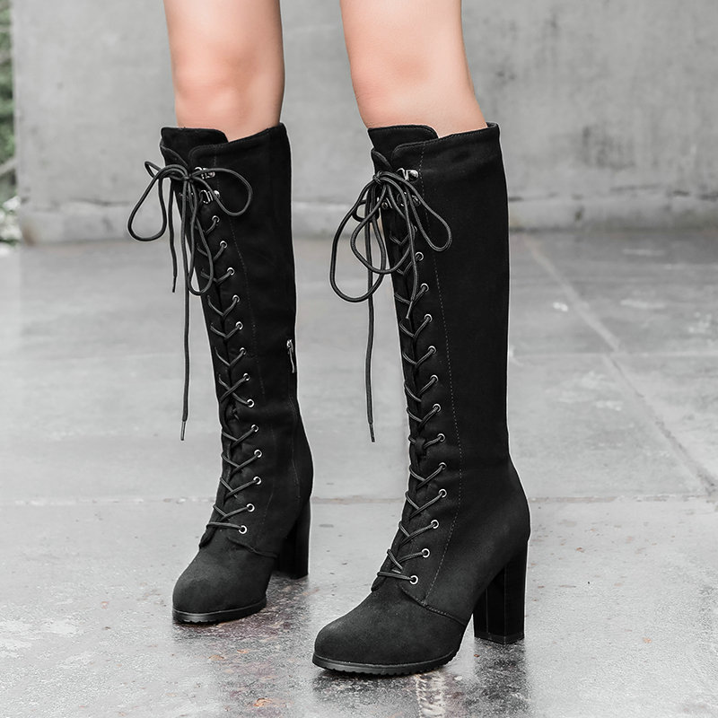 Women's Boots Thick High Heels - Sock Boot Women 评论和价格