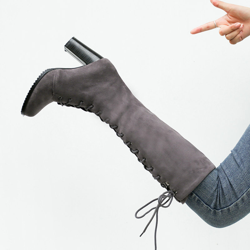 Women's Boots Thick High Heels - Sock Boot Women 评论和价格