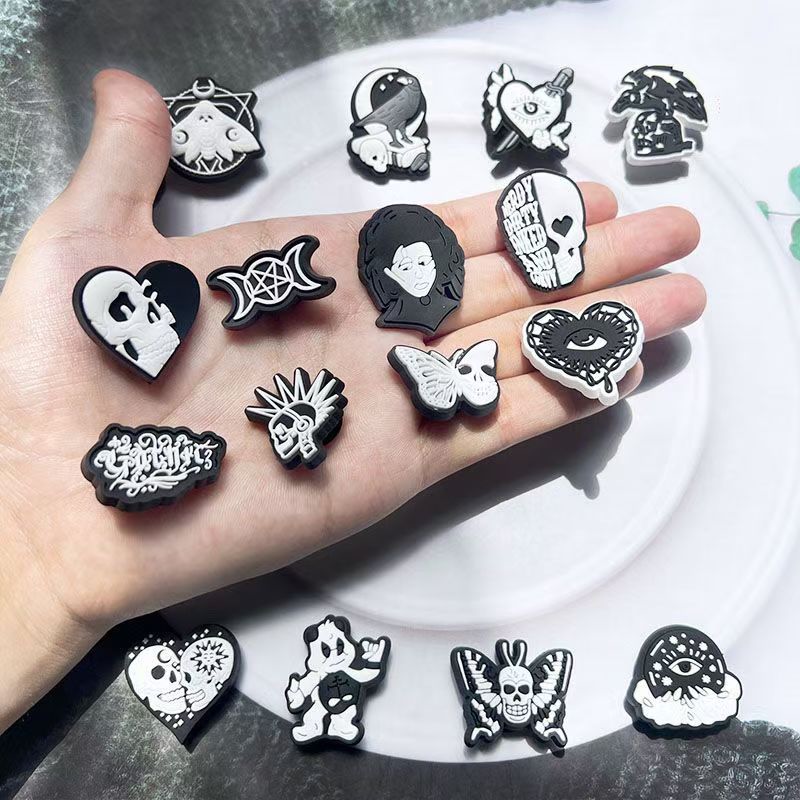 Halloween Skull Shoe Charms fo - Croc Style Clog 评论和价格