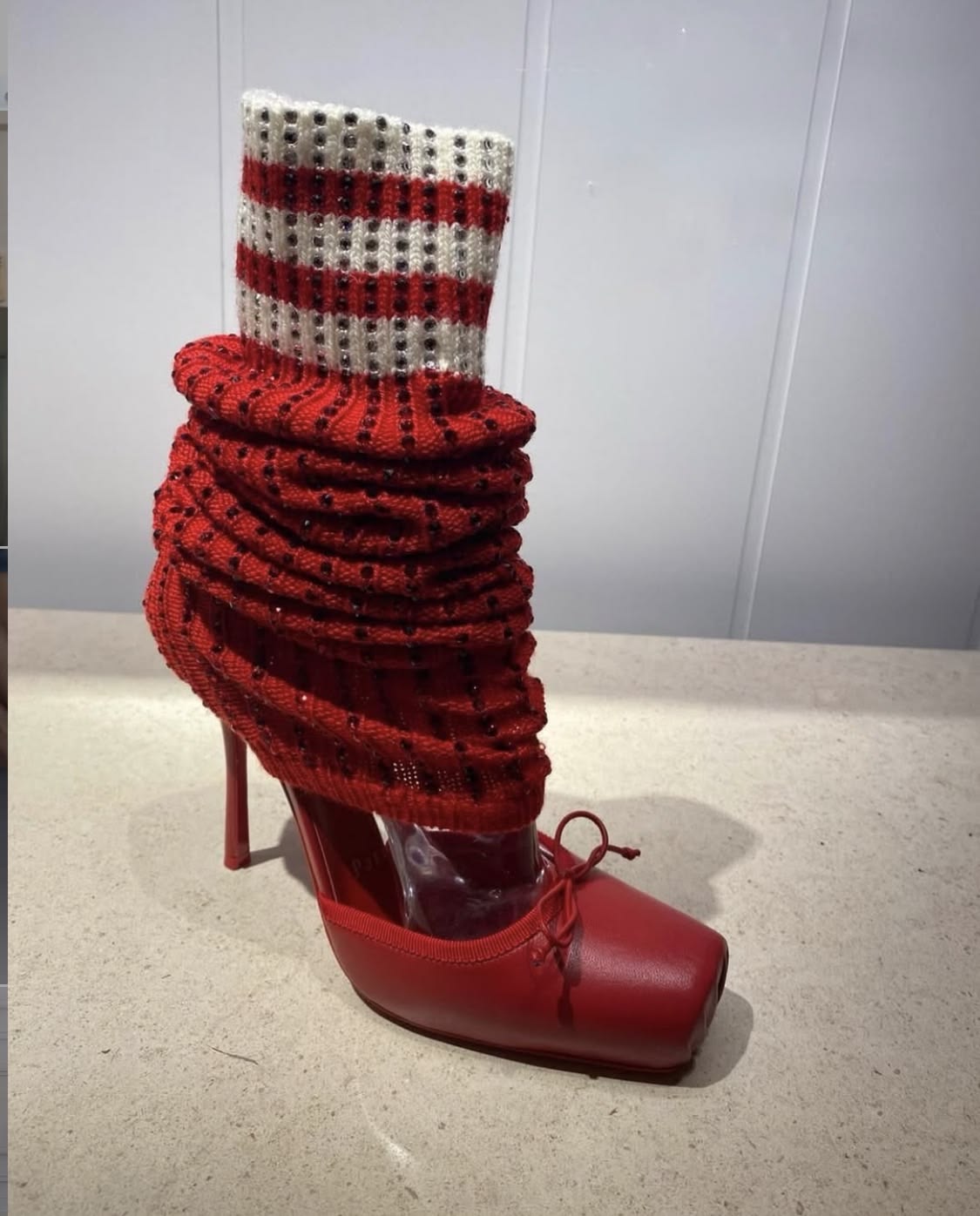 Butterfly-Kont Square Toe Knee - Sock Boot Women 评论和价格